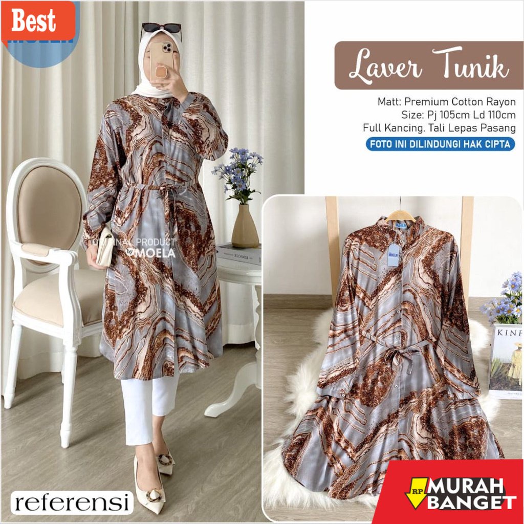 Tunik jumbo terbaru untuk wanita- Tunik Jumbo Kekinian Terbaru 2021 Atasan Wanita Muslim Big Size (F