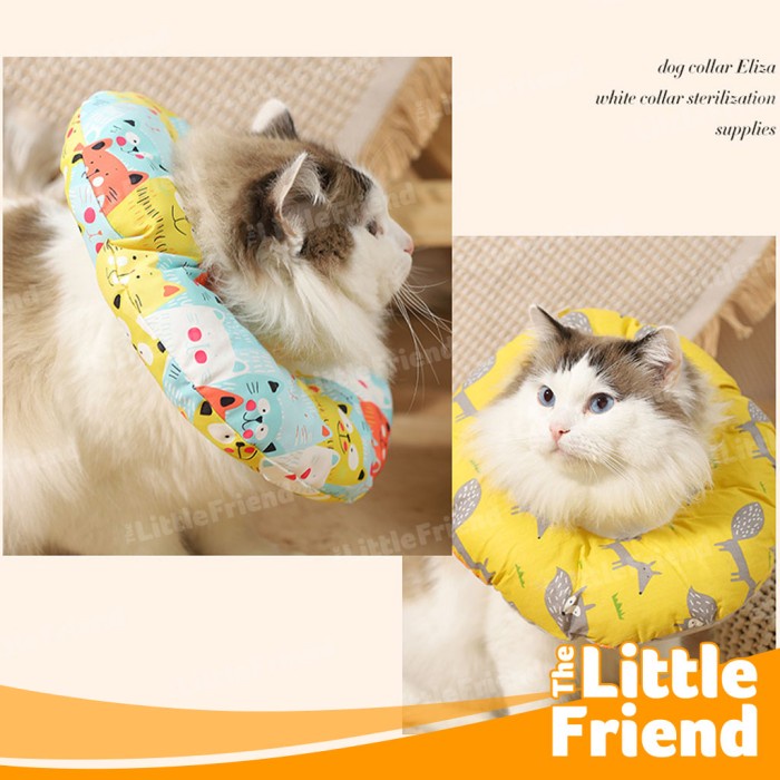 Pelindung Leher Corong Elizabeth Ring Cone Collar Anjing Kucing Bantal