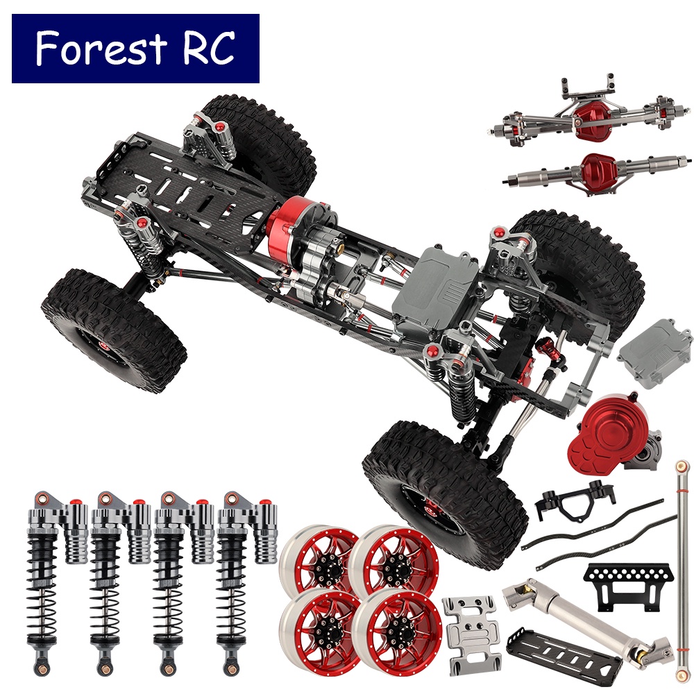 DIY 1/10 RC Toys Car Crawler DIY Refit Metal Chassis Kit 313mm 12.3" Wheelbase with Metal Transmissi