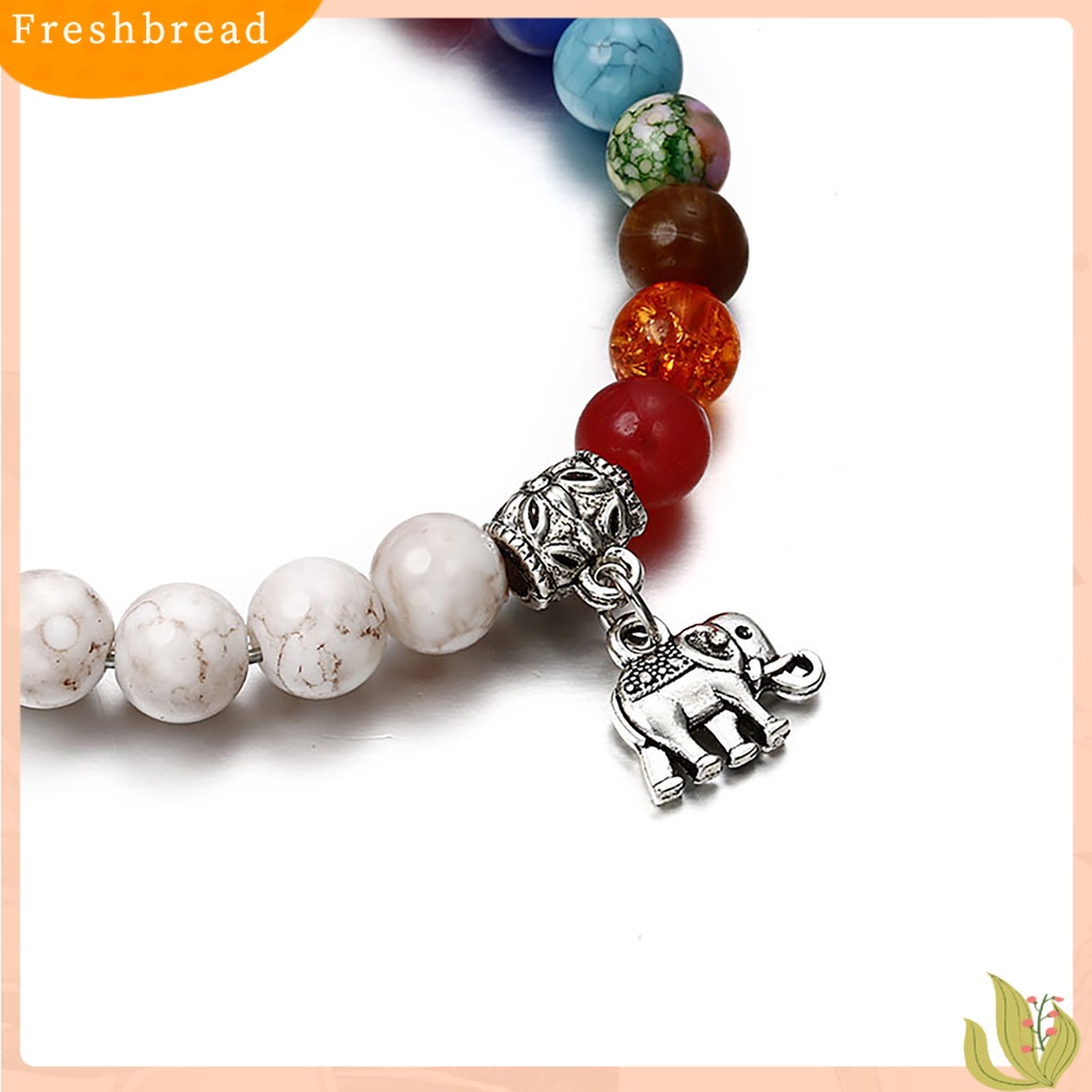 &lt; Freshbread &gt; Wanita Gelang Cakra Gajah Pirus Putih Kreatif Lady Bangles Bangles