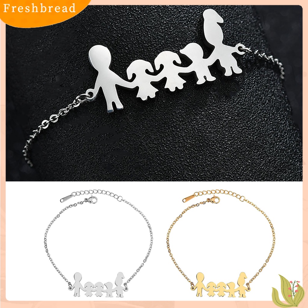 &lt; Freshbread &gt; Gelang Adjustable Anti Karat Hiasan Pergelangan Tangan Hangat Keluarga Kartun Dekorasi Gelang Untuk Hadiah