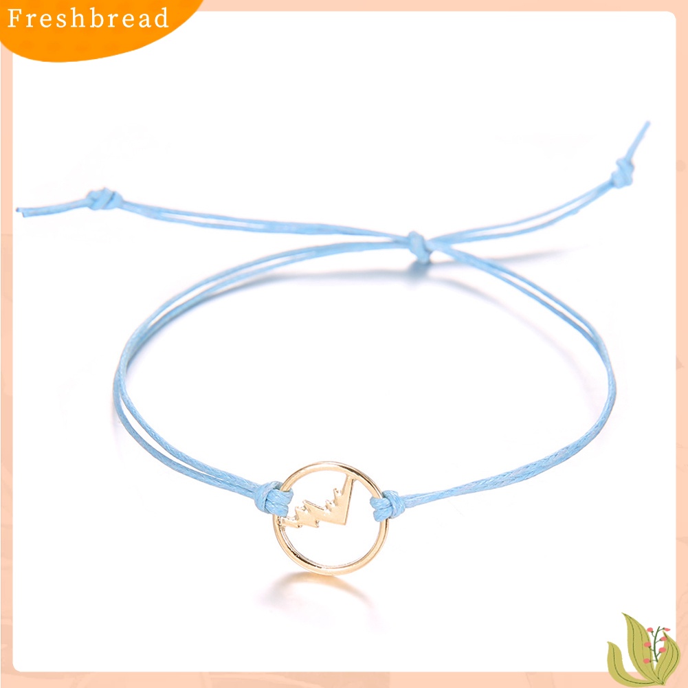 &lt; Freshbread &gt; 4Pcs/Set Boho Wanita Multicolor Multilayer Berongga Gunung Pesona Gelang Perhiasan