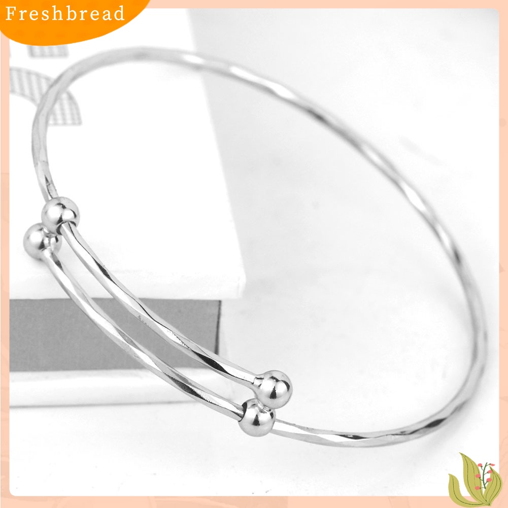 &lt; Freshbread &gt; Wanita Klasik Paduan Fashion Adjustable Gelang DIY Terbuka Bangle Perhiasan Hadiah