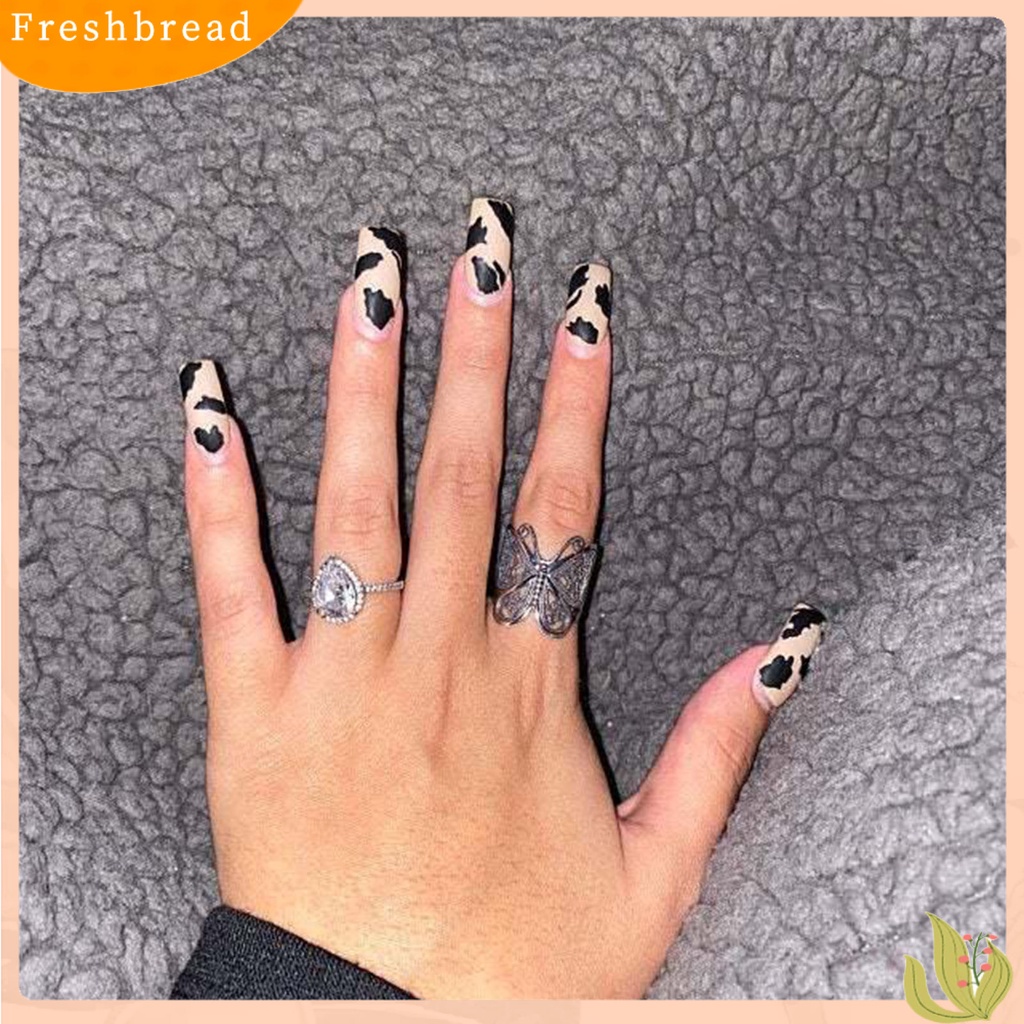 &lt; Freshbread &gt; Wanita Cincin Ukir Elegan Hypoallergenic Warna Emas Perak Retro Kupu-Kupu Jari Cincin Perhiasan Fashion