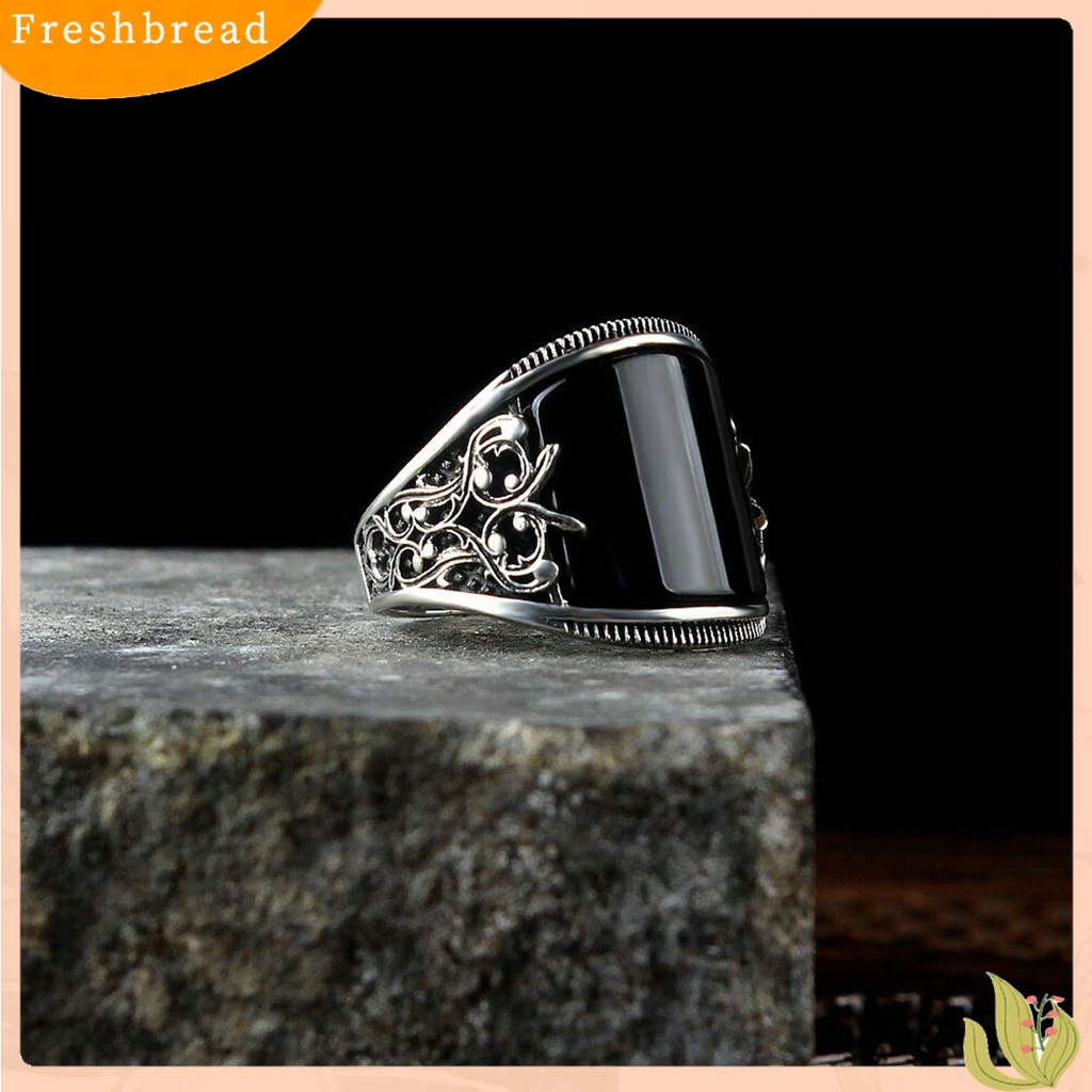 &lt; Freshbread &gt; Cincin Couple Motif Ukir Bentuk U Pria Wanita Tahan Lama Semua Cocok Gaya Punk Ring Untuk Pacaran