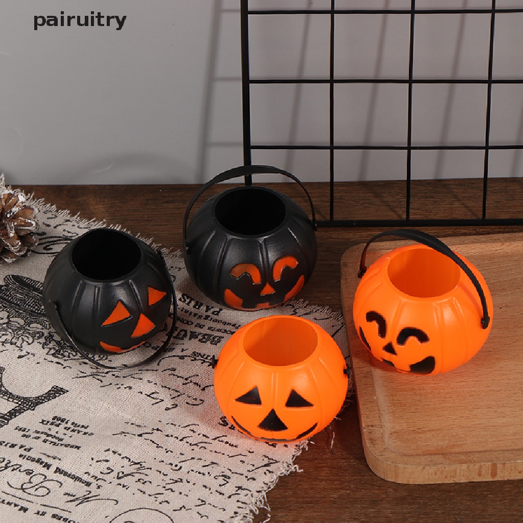 Prt Halloween Party Props Plastik Labu Bucket Dekorasi Halloween Dekorasi PRT