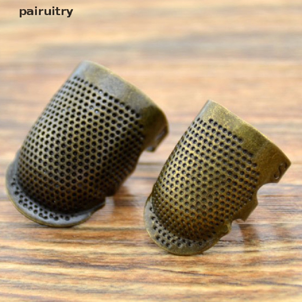 Pelindung Jari PRT Antik Gold Thimble Metal Aksesoris Jahit Jahitan PRT