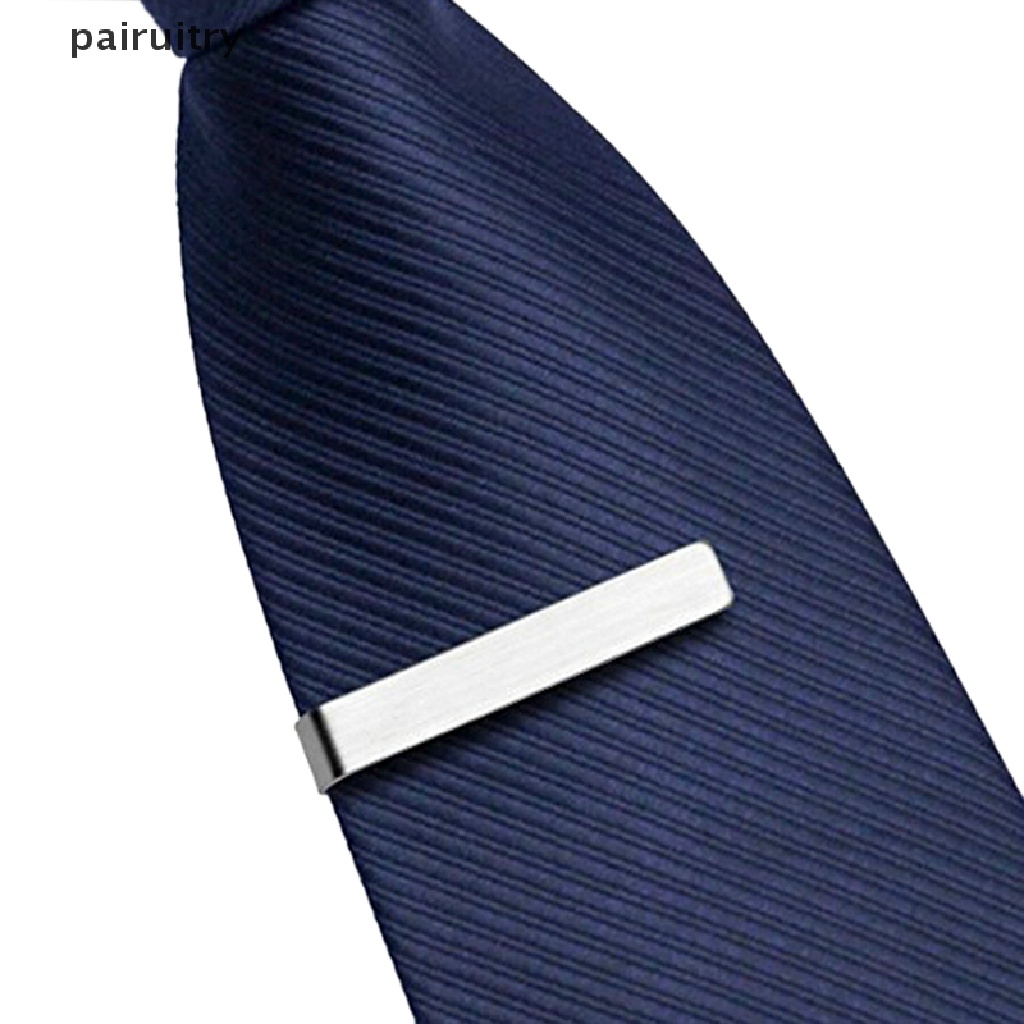 Prt 1PC Jepit Dasi Pria Gaya Klasik Simple Dasi Bisnis Cowok Steel Stainless Clip PRT