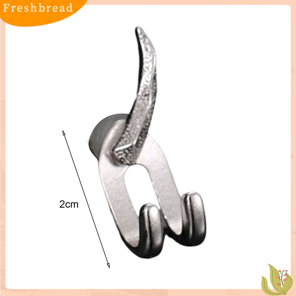 &lt; Freshbread &gt; Ear Studs Punk Hip Hop Dilepas 2-cakar Kait Kepribadian Hadiah Keren Gaya Sederhana Pria Anting Perhiasan Fashion