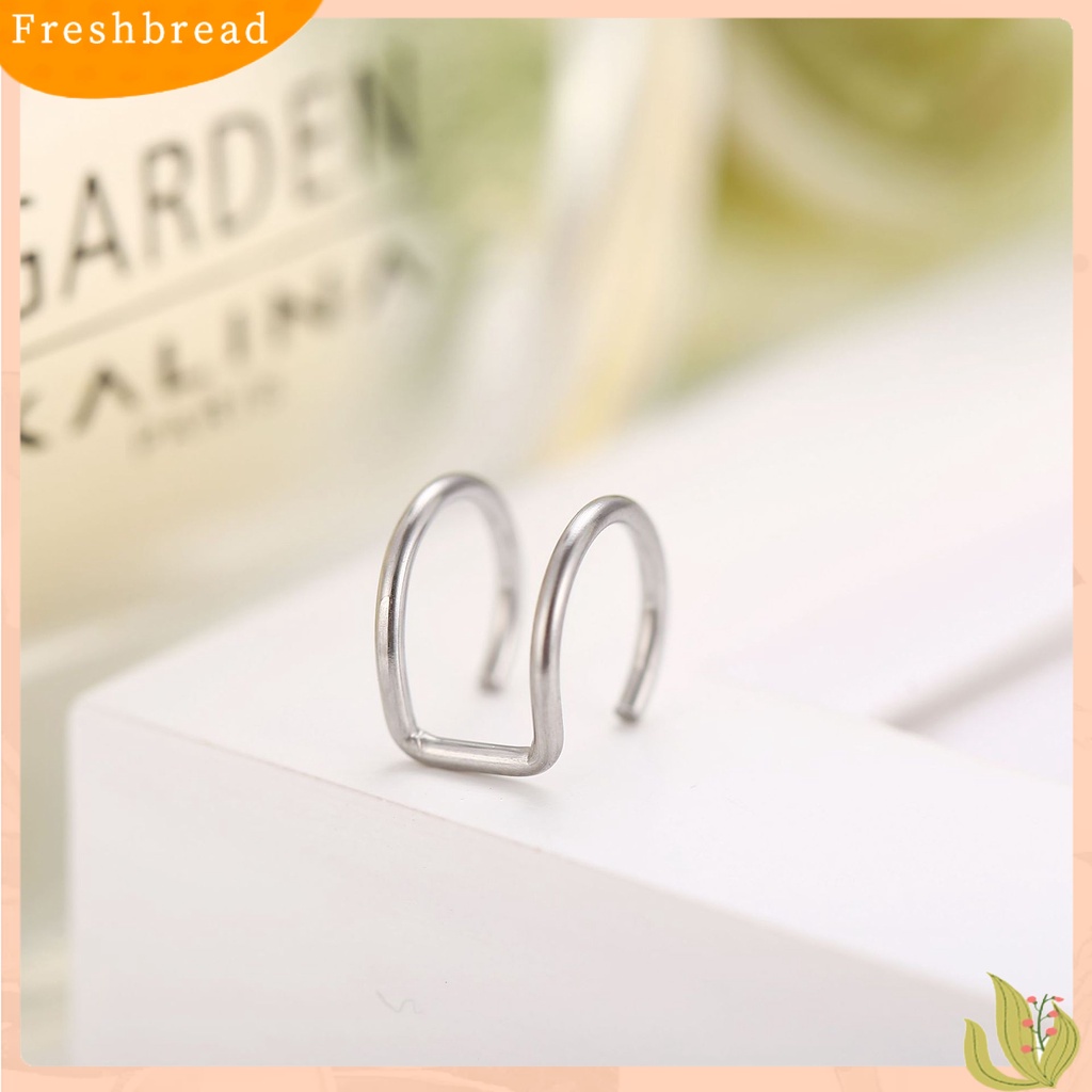 &lt; Freshbread &gt; 5Pcs/Set Kreatif Ganda C Berbentuk U Tulang Rawan Tanpa Tindik Anting Klip Telinga