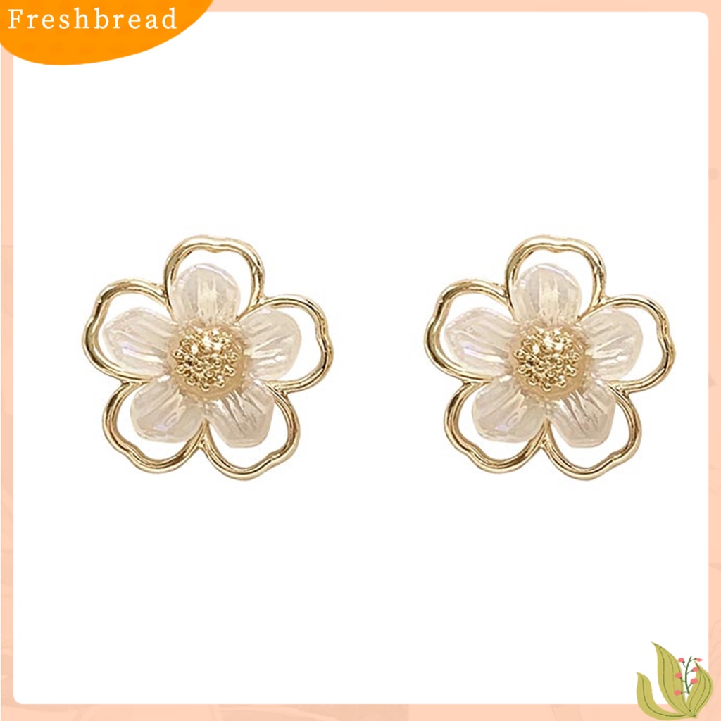 &lt; Freshbread &gt; 1pasang Ear Studs Eye-catching Indah Semua Pertandingan Menawan Tahan Lama Berdandan Anting Temperamen Niche Simetris Untuk Pacaran