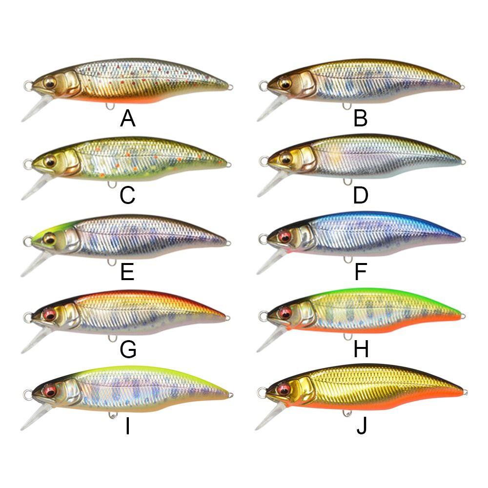 TOP Umpan Ikan Kecil Tenggelam bass Bergaris Panas 5cm 3.5g Minnow Lures