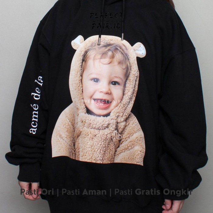 ADLV Acme De La Vie Bear Doll Black Hoodie