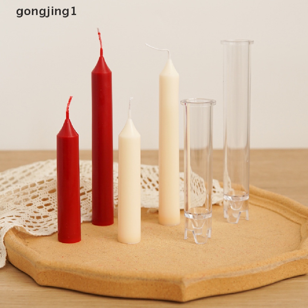 Ggg 1Pc Cetakan Silinder Tiang Panjang Craft Making DIY Soy Wax Molds Tools ID