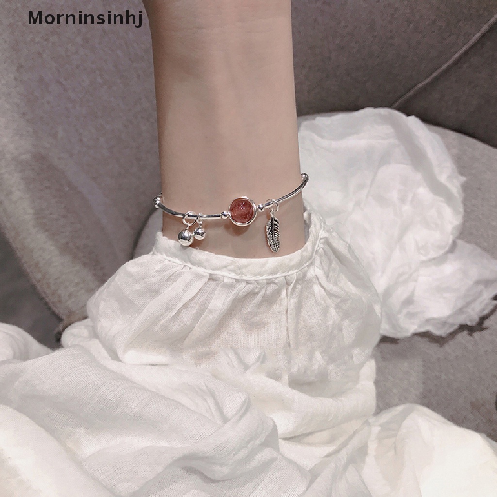 Mornin Vintage Manik-Manik Elegan Hias Perhiasan Hadiah Bell Liontin Temperamen Wanita Bangle Keberuntungan Gelang Hadiah id