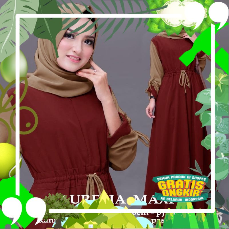 Baju Gamis Muslim Terbaru 2020 2021 Model Baju Pesta Wanita kekinian Bahan ceruty pesta mewah remaja/ edisi lebaran2023