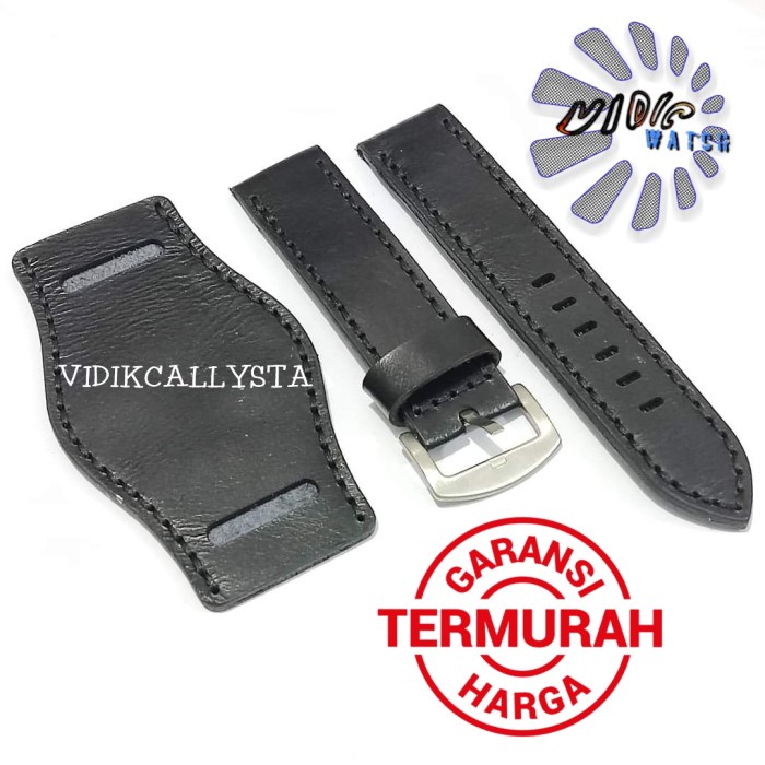 NEW STRAP TALI JAM TANGAN SAYAP PETERPAN 22MM 24MM KULIT ASLI 22 24 MM