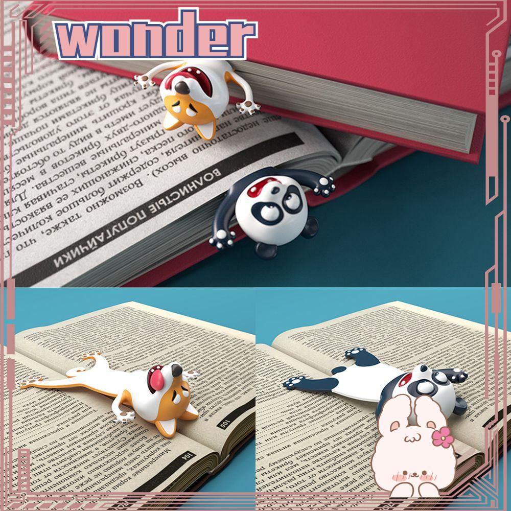 Wonder Bookmark Penanda Buku PVC Alat Tulis Lucu Panda Baru