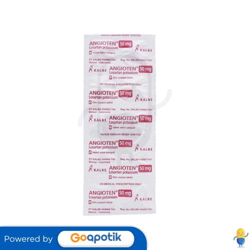 ANGIOTEN 50 MG STRIP 10 TABLET