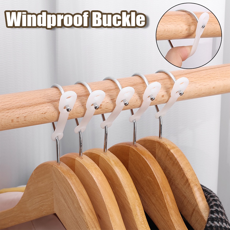 Gantungan Konektor Silikon Strip Gesper Anti-drop Gantungan Baju Windproof Buckle Fixed Hook Buckle Aksesoris Rumah Anti Slip Outdoor Drying Rack Hook Gantungan Baju Hook Klip