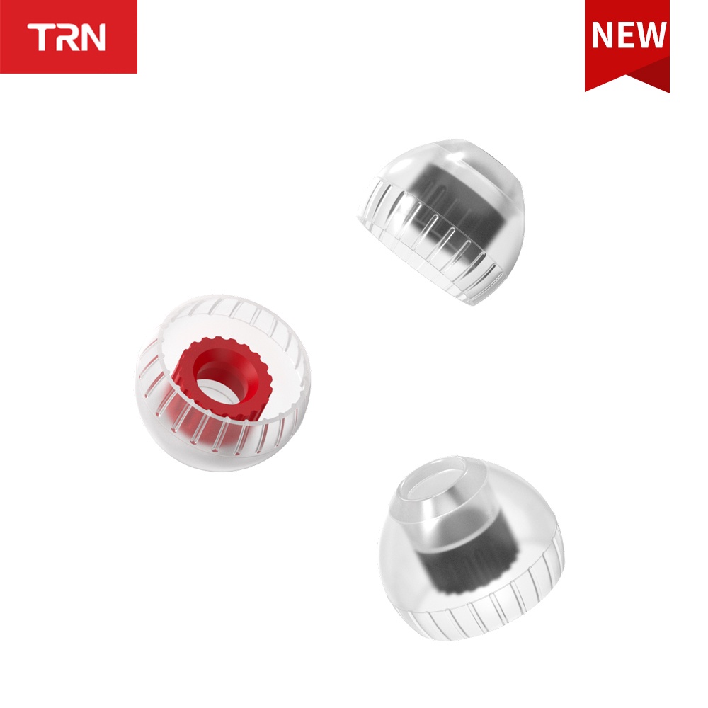 Trn T Eartips Pendukung Ganda Struktur Earphone Silikon 3pasang IEM Headphone Headset Earbud Ear-Tips