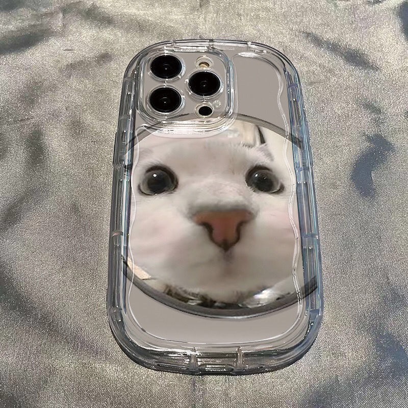 IPHONE Casing Transparan Kucing Lucu Kompatibel Untuk Iphone14 13 12 11 Pro Max XS X Xr8 +7Plus Silikon Lembut Shockproof Casing Ponsel Cover Sel Precticer
