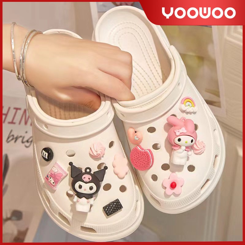 【Seluruh set jibbitz, tidak termasuk sandal】Jibbitz Crocs / Aksesoris Crocs / Hiasan Sandal Crocs