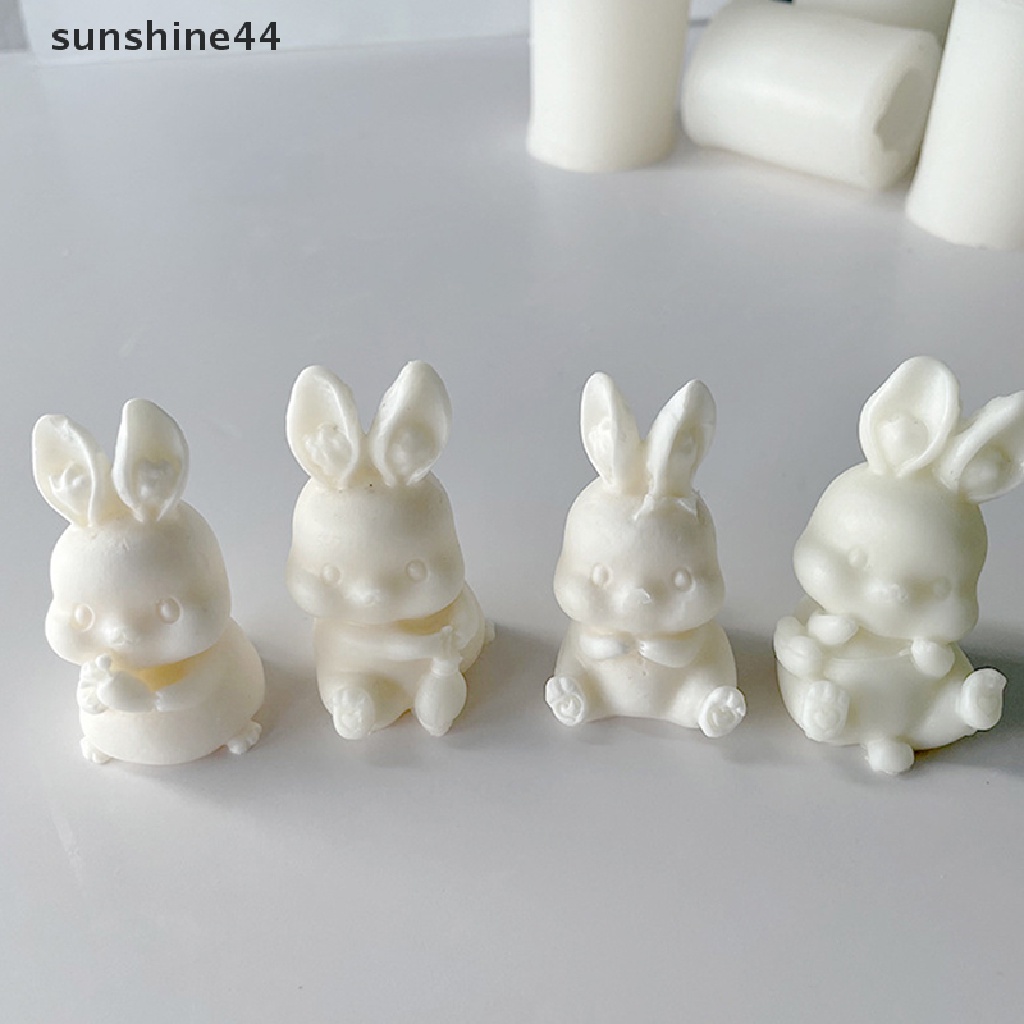 Sunshine Easter Cute Rabbit Silicone Mold DIY Cetakan Kue Coklat Dekorasi Kue ID