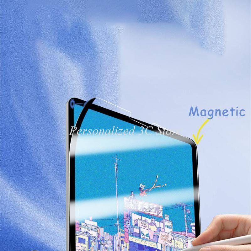 Untuk Lenovo Tab P11 M10 Plus Pro Gen2 10.6 11 11.2 11.5 12.6 inch Kertas Seperti Film Pelindung Layar Removable Magnetic Attraction Film