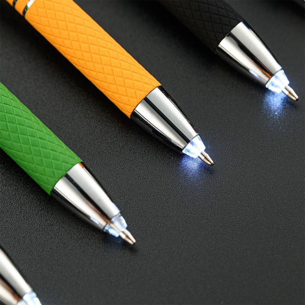 Populer 2PCS Pulpen Multi Fungsi Perlengkapan Menulis Gadget Sentuh Layar Dengan Lampu LED Bolpoin Bolpoin