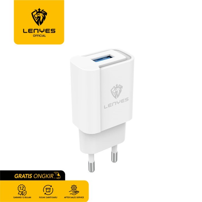 LENYES LCH346 Kepala Charger Adaptor Kabel Fast Charging 5V Original - Micro USB original kabel cable casan travel charger tc android usb charger micro usb type c batok kepala charger