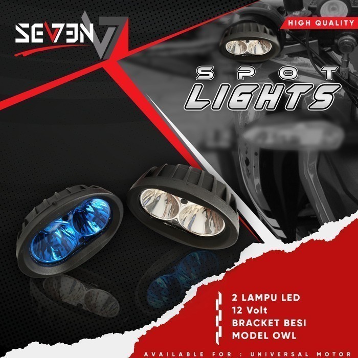 Lampu Tembak Sorot Model Owl 2 LED VARIO BEAT NMAX PCX Universal Motor