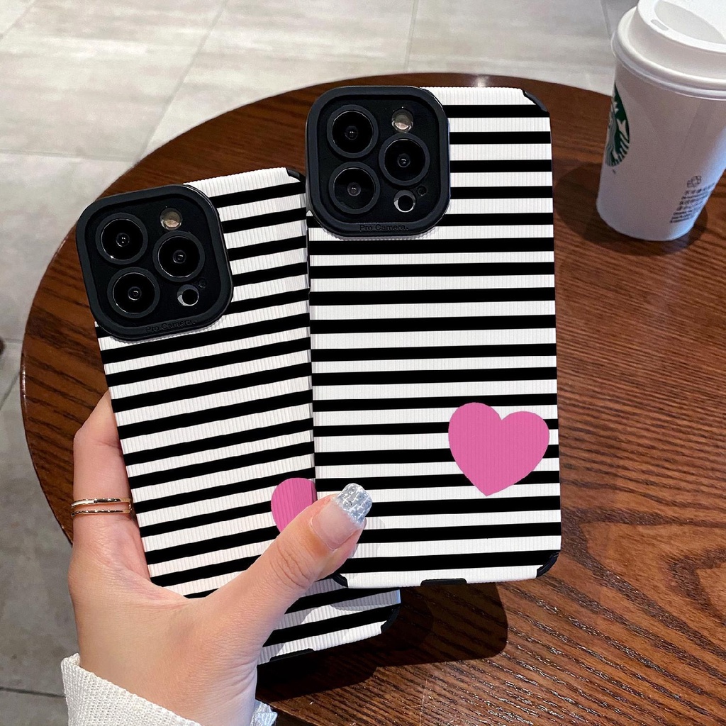 【Love】Lamb Skin Pretty Soft Case for IPhone 6S 7 Plus 8 Plus X XS XR XS Max iPhone 11 13 12 14 PRO Max ip 11 14 Plus Mini beautiful goodly Phone Case for Women Girl Striped Heart