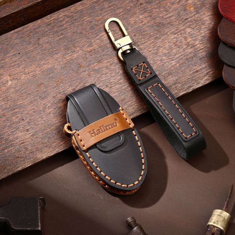 Kulit Case Kunci Mobil Key Fob Cover Keychain Untuk Nissan Qashqai Juke J10 J11 X-Trail T32 T31 Kicks Tiida Pathfinder Note Infini