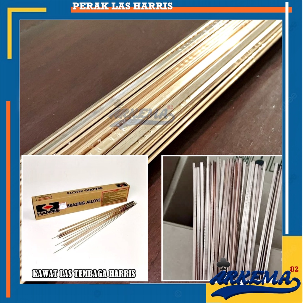 PERAK HARRIS U.S.A 100% ORIGINAL |  KAWAT LAS TEMBAGA LAS PIPA AC / KULKAS PERAK BRAZING ALLOYS