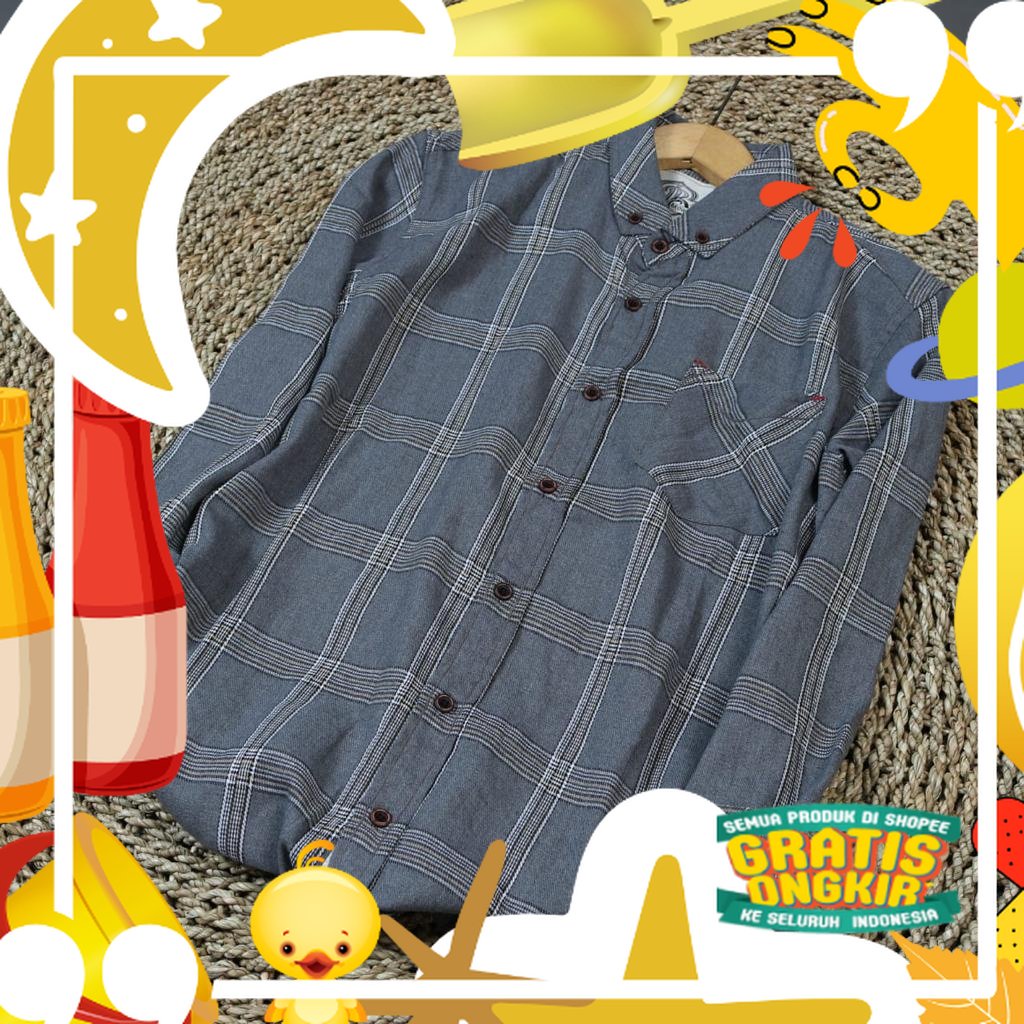 Kemeja Kekinian Kemeja Branded Jack Brown X Spvrtan X San Marino Flanel Erigo/Kemeja Distro Kemeja L