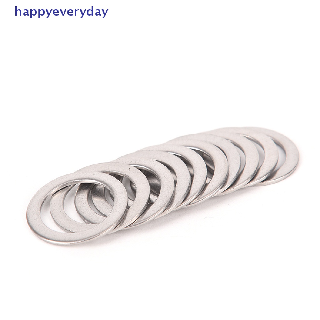 [happy] 10pcs Pedal Sepeda Spacer Engkol Bersepeda Sepeda Stainless Steel Ring Washers [ID]