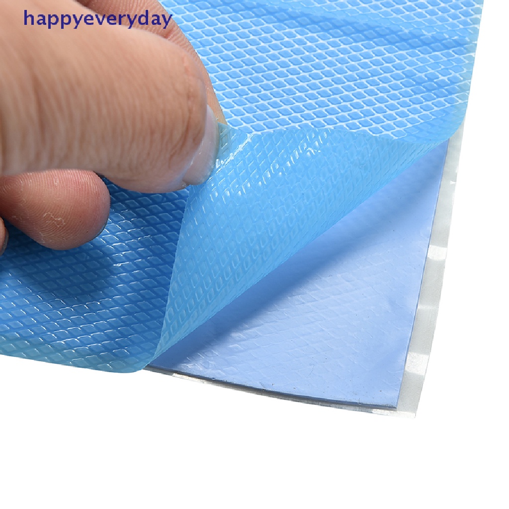 [happy] 100mmx100mmx1mm Biru Heatsink Pendingin Thermal Conductive Uncut Silicone Pad [ID]