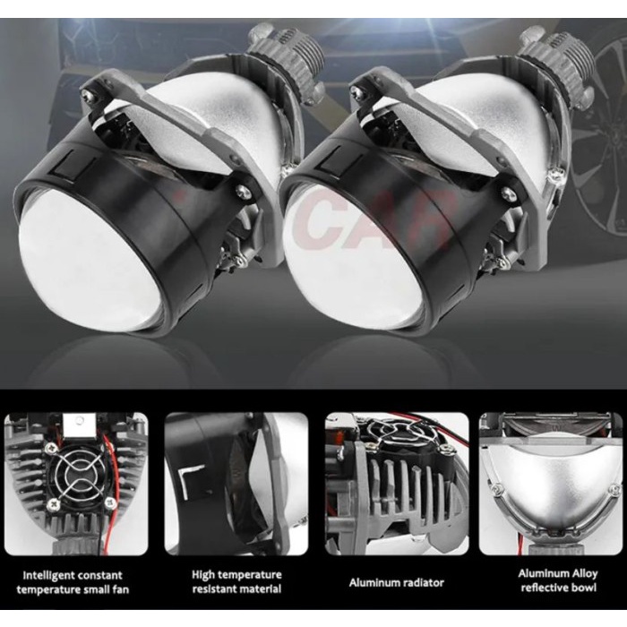 BILED IPHCAR WST 2.5 inch projector head lamp bi led motor mobil proji headlight headlamp retrofit