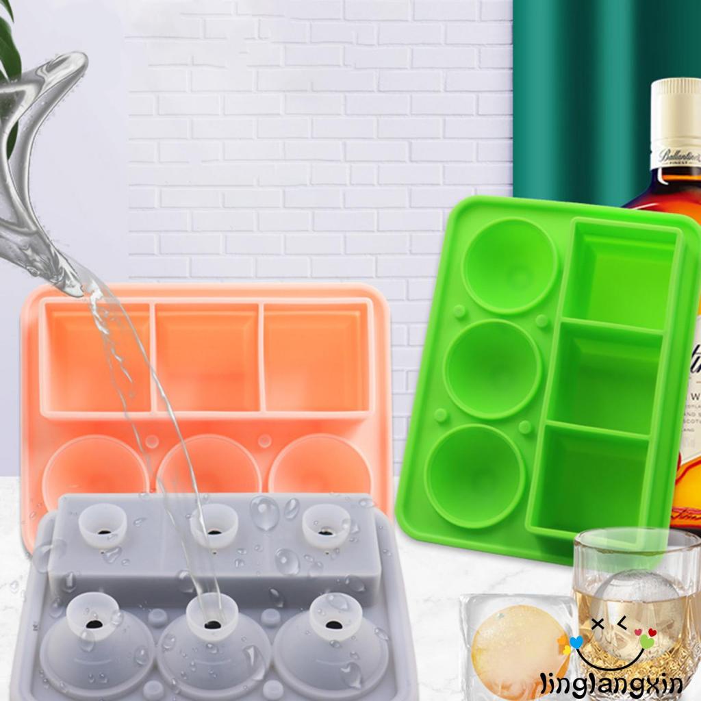 Llx-cetakan Es Silikon, Reusable Washable Rose/Diamond/Cube/Circle Mold Bar Alat Dapur Untuk Whiskey Milk Tea