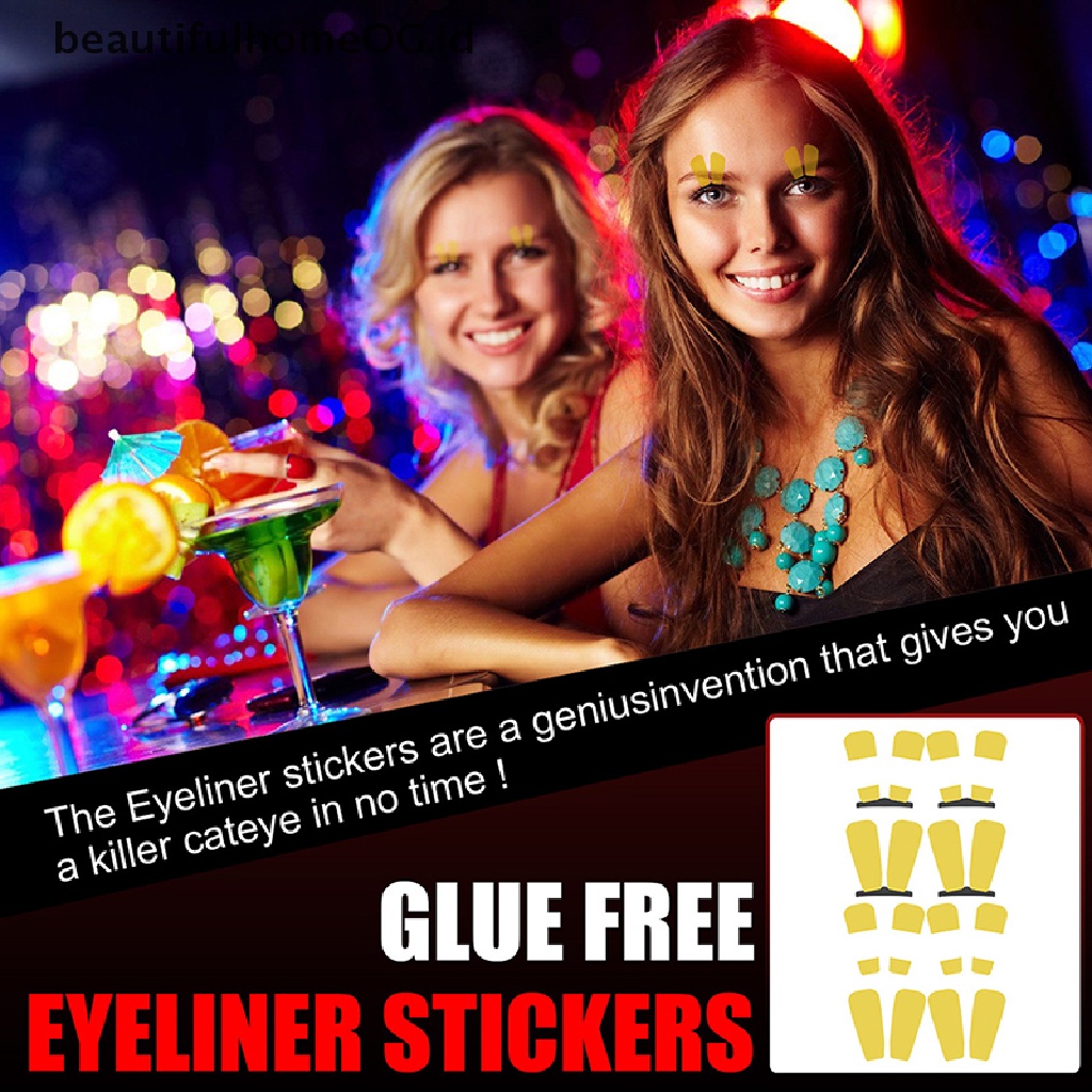 // Lebaran// 4/8pasang Tatto Temporary Mata Tahan Air Disposable Eye Shadow Sticker Halloween **