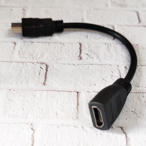 KABEL HDMI MALE FEMALE 20CM PERPANJANGAN / EXTENDER 20 CM / EXTENSION  VN 4