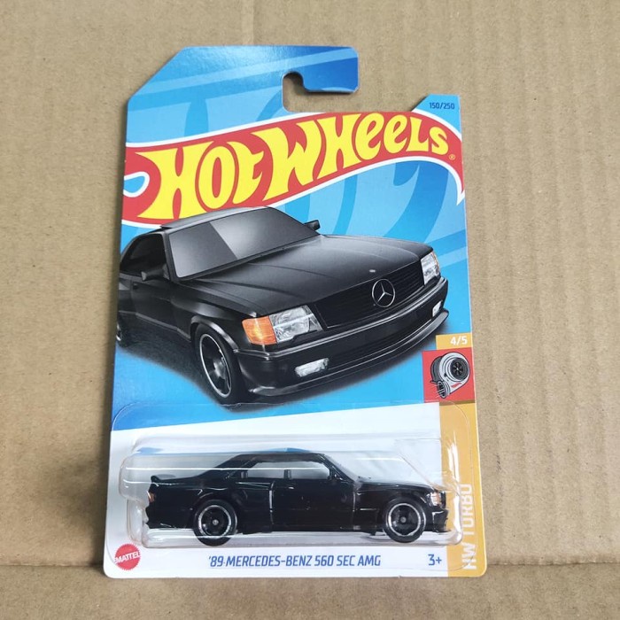 Hotwheels 89 Mercedes Benz 560 Sec AMG Hitam - Lot G 2023