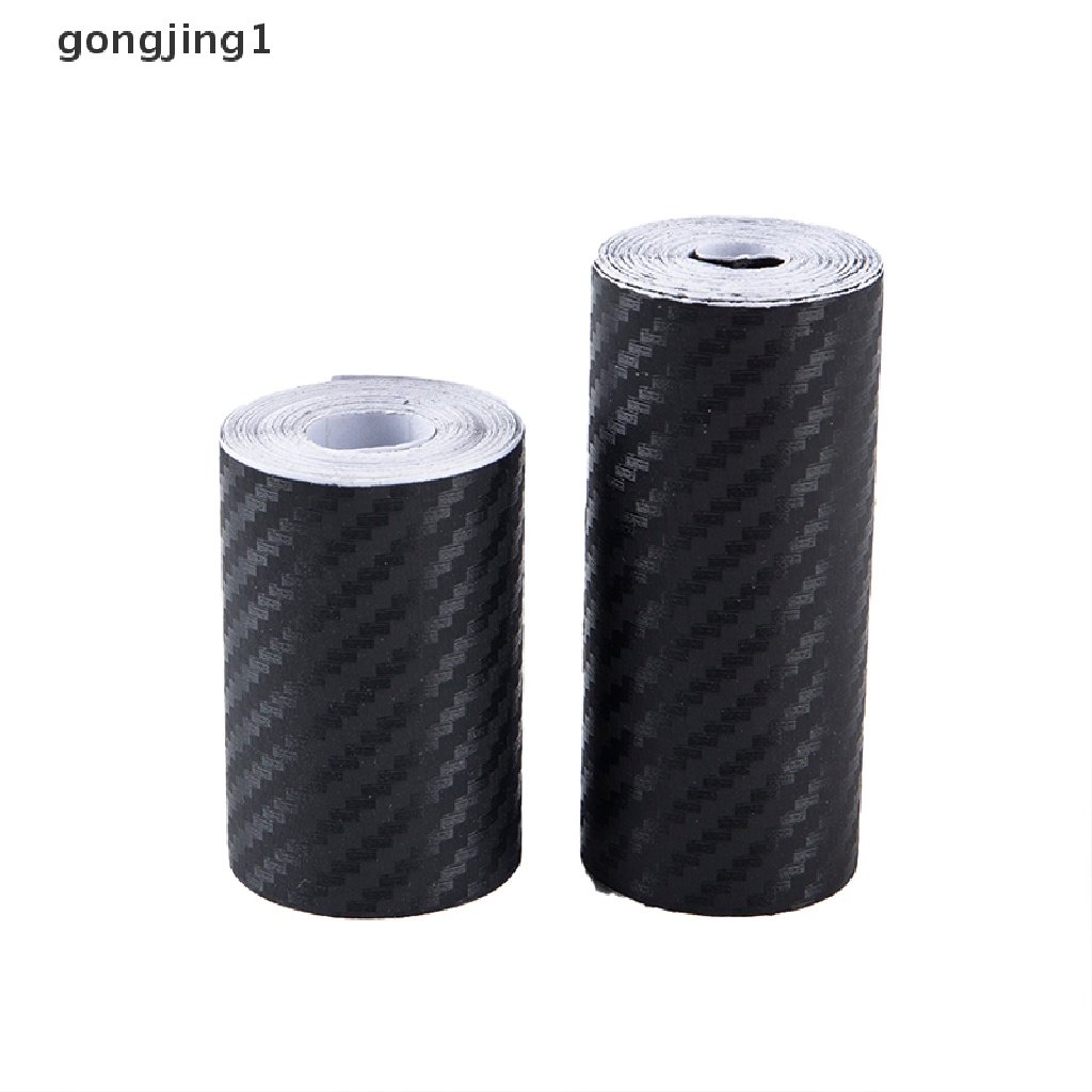 Ggg 3D Carbon Fiber Stiker Mobil Tempel Pelindung Pintu Sisi Anti Gores Tape Film ID