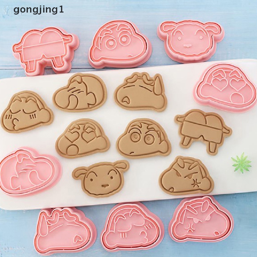 Ggg 8Pcs Pemotong Kue Kering Kartun Fondant Cutter Plastik Baking Decorag Tools ID