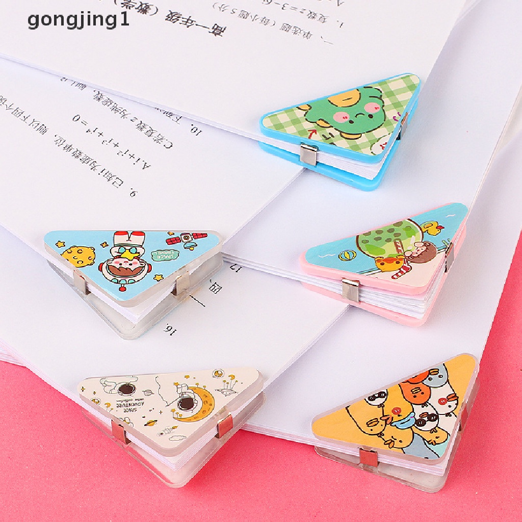 Ggg 5Pcs Kartun Klip Sudut Mini Bookmark Colorful Page Holder Paper Clip Penjepit File Index Foto Kantor Sekolah ID