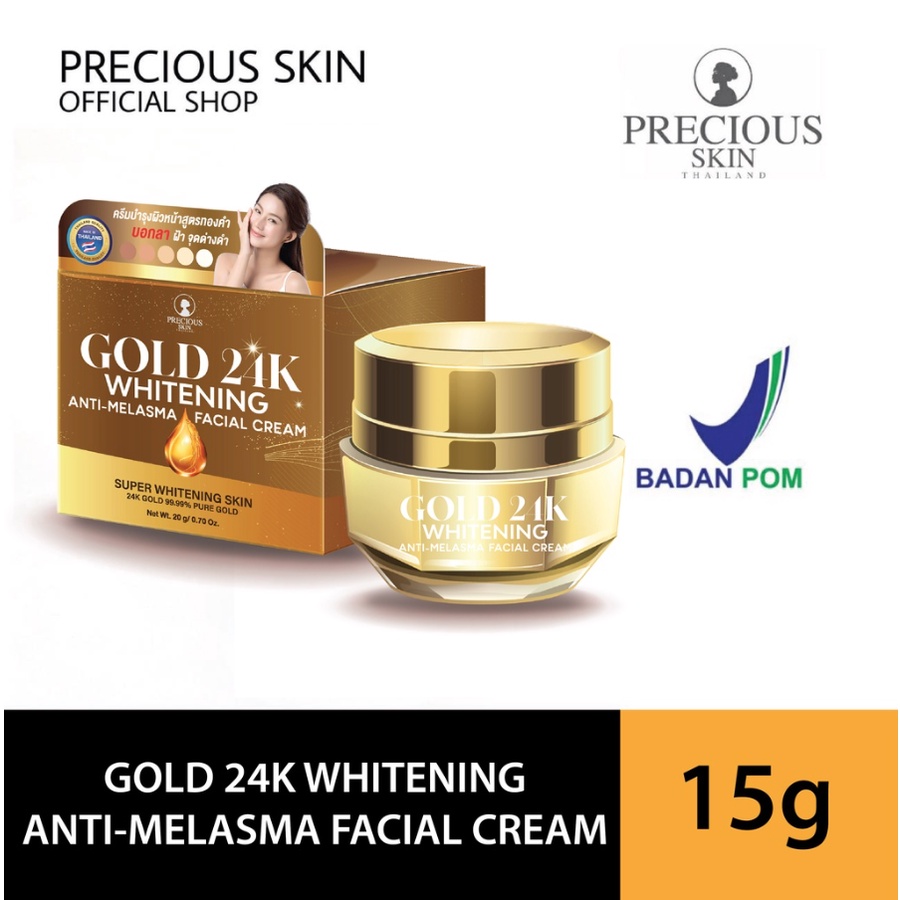 Precious Skin Gold 24K Whitening Anti Melasma Facial Cream 15GR