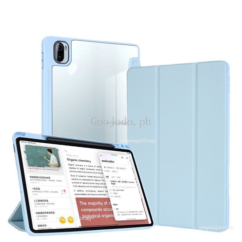 Untuk Xiaomi Pad5 Transparan Smart Cover Untuk Mipad 5case Mipad 5pro 11inci Dengan Pen holder Auto Wake up/Sleep Smart Shockproof Tablet Case