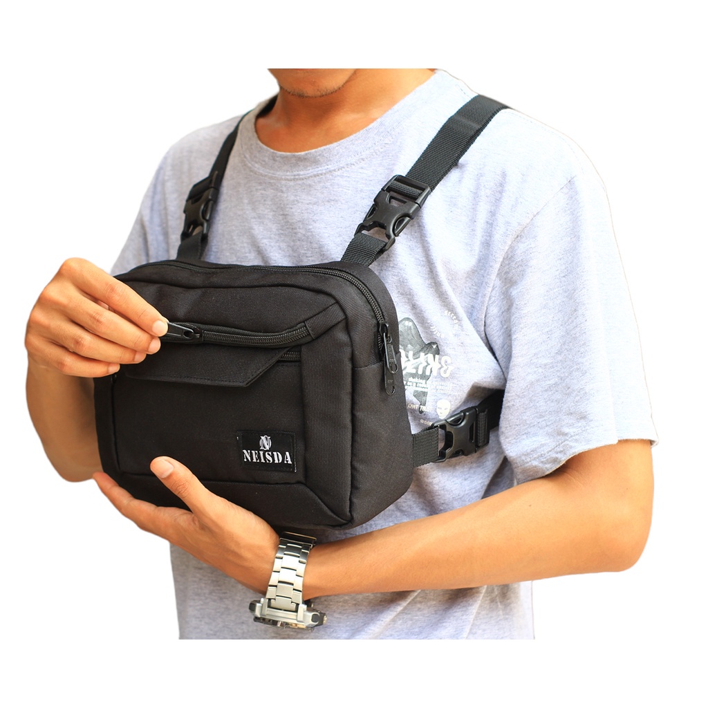 Neisda - Chestbag Tas Dada Series Multifungsi Black