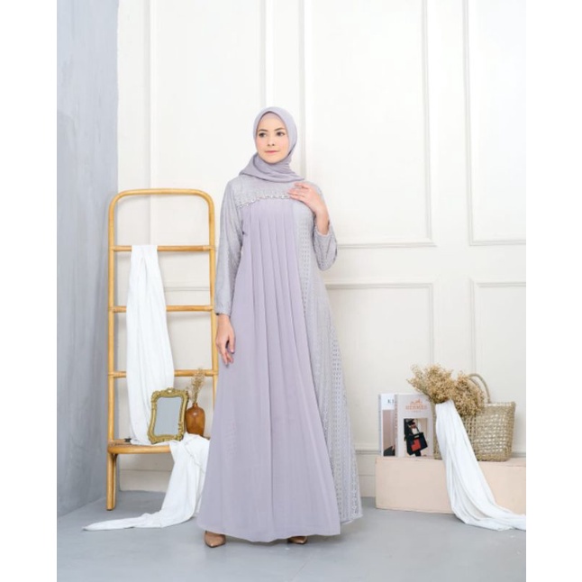 Clarissya Dress - Dress Pesta - Gamis Pesta - Gamis Tanahabang - Seragam Pesta - Baju Seragam Pesta 